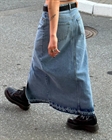 Юбка Denim midi skirt - фото 262845