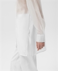 Блузка полупрозрачная с длинным рукавом - фото 294951