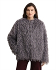 Шуба из искусственных перьев - фото 324173