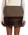 Юбка с мехом Twiggy - фото 327872