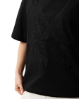 Футболка с отделкой из кружева - фото 330019