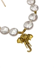 Колье из жемчуга Майорка с подвеской слон - фото 330757
