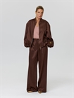 Бомбер из вискозы и шелка — шоколадный
