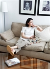 Сумка-багет — сойки на белом
