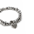 Браслет из гематита с подвеской сердце - фото 338445