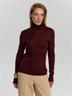Бадлон со стразами — бордовый