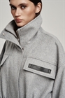 Парка из полушерсти LABEL B — серый, ракурс 5