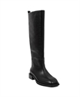 Сапоги без молнии — черный