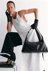 Сумка Хобо Мона блеск Luccabags 5030-OL — чёрный