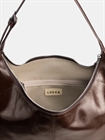 Сумка Хобо Мона блеск Luccabags 5030-OL — коричневый
